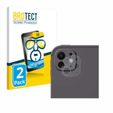 Front side of a product packaging with the brand logo BROTECT. Next to it is the device Apple iPad Pro 13