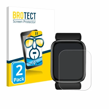 Front side of a product packaging with the brand logo BROTECT. Next to it is the device YHE BP Doctor Fit shown with the corre