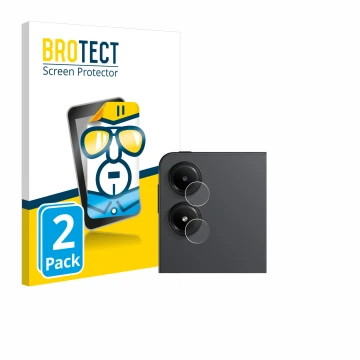 Front side of a product packaging with the brand logo BROTECT. Next to it is the device Xiaomi Redmi Pad Pro (ONLY Camera Lens