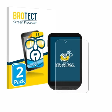 Front side of a product packaging with the brand logo BROTECT. Next to it is the device iGPSPORT igs800 shown with the corresp