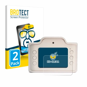 Front side of a product packaging with the brand logo BROTECT. Next to it is the device Hoppstar Expert Laurel shown with the 