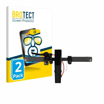 Front side of a product packaging with the brand logo BROTECT. Next to it is the device Xiaomi Mi 4 Lite E-Scooter (2nd Gen.) 