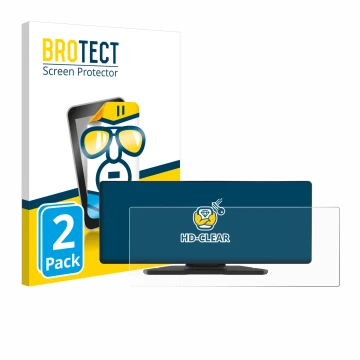 Front side of a product packaging with the brand logo BROTECT. Next to it is the device Carpuride W903 9.3