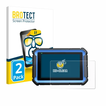 Front side of a product packaging with the brand logo BROTECT. Next to it is the device Topdon ArtiDiag Pro shown with the cor