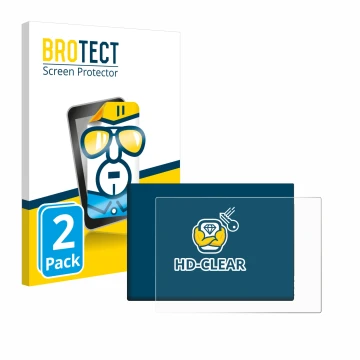 Front side of a product packaging with the brand logo BROTECT. Next to it is the device G-STORY 10.1