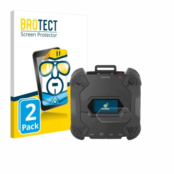Front side of a product packaging with the brand logo BROTECT. Next to it is the device Texa TXT MULTIHUB shown with the corre