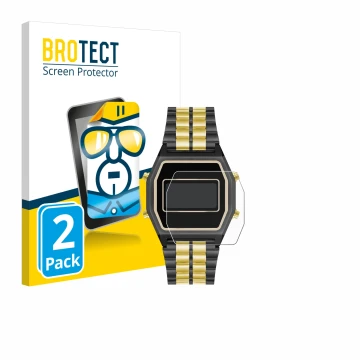 Front side of a product packaging with the brand logo BROTECT. Next to it is the device Armitron Rubik shown with the correspo