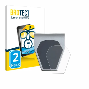 Front side of a product packaging with the brand logo BROTECT. Next to it is the device Epowerfun ePF-PULSE 960 shown with the