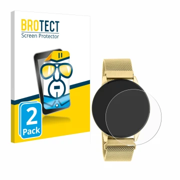 Front side of a product packaging with the brand logo BROTECT. Next to it is the device Oozoo Q00121 shown with the correspond