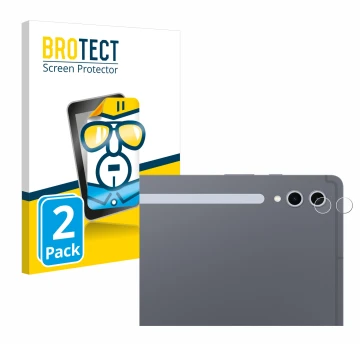 Front side of a product packaging with the brand logo BROTECT. Next to it is the device Samsung Galaxy Tab S10 Ultra 5G (ONLY 