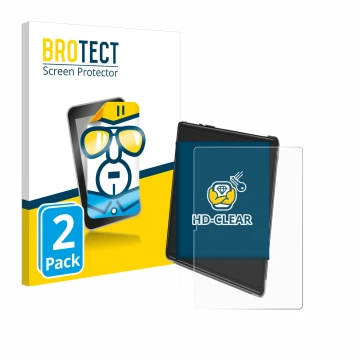 Front side of a product packaging with the brand logo BROTECT. Next to it is the device Yestel T15 shown with the correspondin