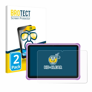 Front side of a product packaging with the brand logo BROTECT. Next to it is the device Pixpeak M821 10