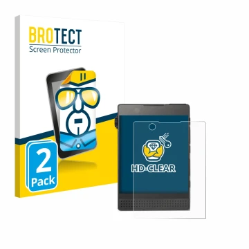 Front side of a product packaging with the brand logo BROTECT. Next to it is the device Light Phone 3 shown with the correspon