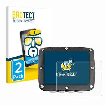 Front side of a product packaging with the brand logo BROTECT. Next to it is the device Ratio iX3M 2 Pro shown with the corres