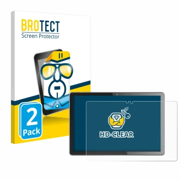 Front side of a product packaging with the brand logo BROTECT. Next to it is the device VALE V10E-LTE shown with the correspon