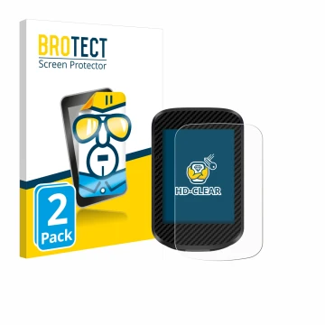 Front side of a product packaging with the brand logo BROTECT. Next to it is the device igpsport BSC300T shown with the corres