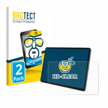 Front side of a product packaging with the brand logo BROTECT. Next to it is the device Terra Pad 1007 10.95