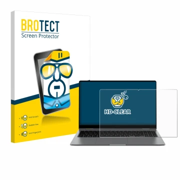 Front side of a product packaging with the brand logo BROTECT. Next to it is the device Samsung Galaxy Book5 360 15.6