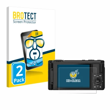 Front side of a product packaging with the brand logo BROTECT. Next to it is the device Yashica City 100 shown with the corres