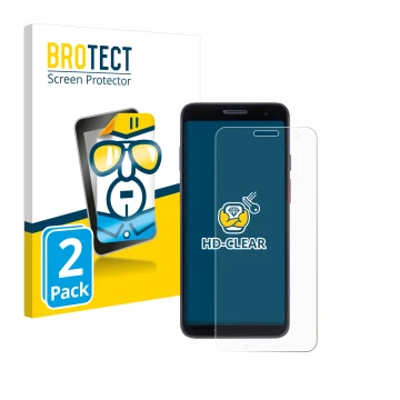 Front side of a product packaging with the brand logo BROTECT. Next to it is the device Honeywell CT37 shown with the correspo