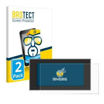 Front side of a product packaging with the brand logo BROTECT. Next to it is the device Audi A4 Avant (2022-2024) shown with t