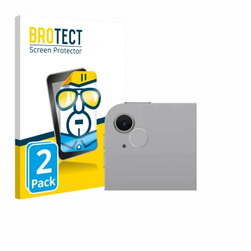 Front side of a product packaging with the brand logo BROTECT. Next to it is the device Apple iPad Air 11