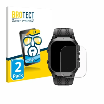Front side of a product packaging with the brand logo BROTECT. Next to it is the device Oukitel BT20 1.96