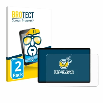 Front side of a product packaging with the brand logo BROTECT. Next to it is the device Meberry M8 shown with the correspondin