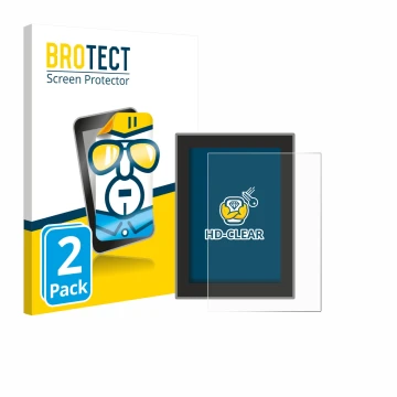 Front side of a product packaging with the brand logo BROTECT. Next to it is the device Volvo S90 (2018–2024) shown with the c