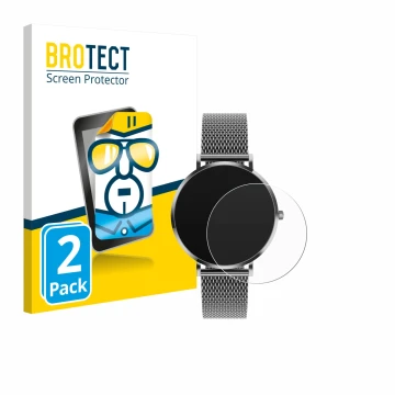 Front side of a product packaging with the brand logo BROTECT. Next to it is the device Pireware Amory 5 shown with the corres