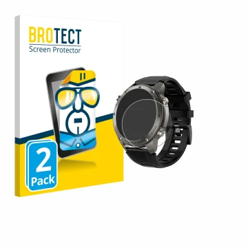 Front side of a product packaging with the brand logo BROTECT. Next to it is the device Knauermann GPS 4 (2025) shown with the