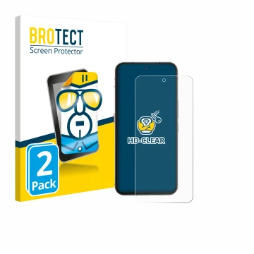 Front side of a product packaging with the brand logo BROTECT. Next to it is the device Oukitel WP200 Pro shown with the corre