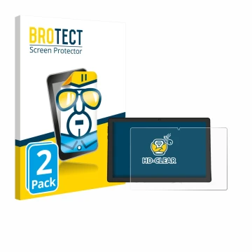 Front side of a product packaging with the brand logo BROTECT. Next to it is the device Whitedeer A10PRO shown with the corres