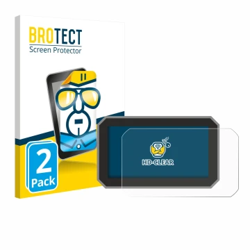 Front side of a product packaging with the brand logo BROTECT. Next to it is the device Honda Forza 2025 shown with the corres