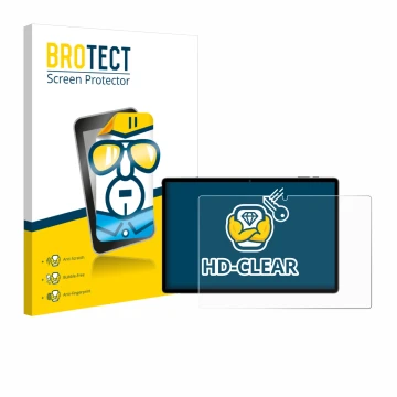 Front side of a product packaging with the brand logo BROTECT. Next to it is the device Maxlegen M40 14