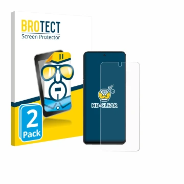 Front side of a product packaging with the brand logo BROTECT. Next to it is the device Oppo A40 shown with the corresponding 