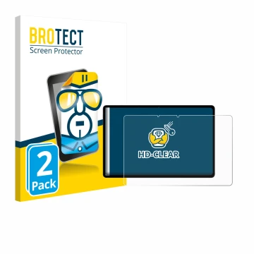 Front side of a product packaging with the brand logo BROTECT. Next to it is the device Oppo Pad SE shown with the correspondi