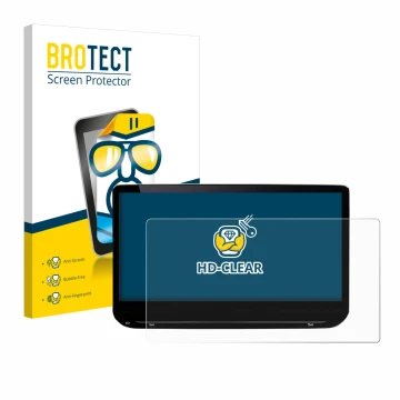 Front side of a product packaging with the brand logo BROTECT. Next to it is the device Skoda Octavia Combi RS 13