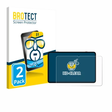 Front side of a product packaging with the brand logo BROTECT. Next to it is the device Redmagic Astra NP05J shown with the co