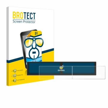 Front side of a product packaging with the brand logo BROTECT. Next to it is the device Hyundai Tucson Hybrid 2025 shown with 