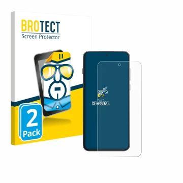 Front side of a product packaging with the brand logo BROTECT. Next to it is the device OnePlus Nord 5 shown with the correspo