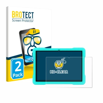 Front side of a product packaging with the brand logo BROTECT. Next to it is the device UJJ U8 shown with the corresponding sc