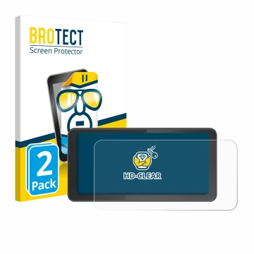 Front side of a product packaging with the brand logo BROTECT. Next to it is the device Spedal CL871 6.25