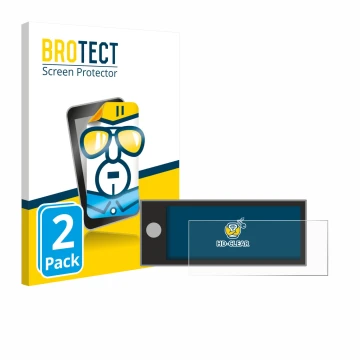 Front side of a product packaging with the brand logo BROTECT. Next to it is the device Peugeot Expert 2025 shown with the cor