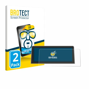 Front side of a product packaging with the brand logo BROTECT. Next to it is the device Roadtop BMW 1 Serie E81 E82 E87 E88 20