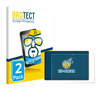 Front side of a product packaging with the brand logo BROTECT. Next to it is the device Xgody P60 Pro shown with the correspon