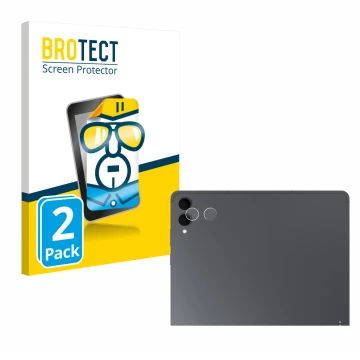 Front side of a product packaging with the brand logo BROTECT. Next to it is the device Samsung Galaxy Tab S11 Ultra (ONLY Cam