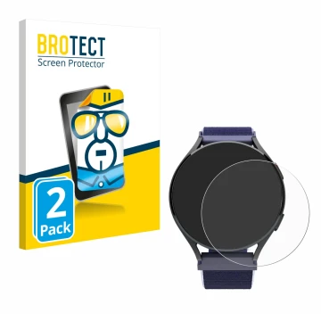 Front side of a product packaging with the brand logo BROTECT. Next to it is the device Patronus Notfalluhr (41.5 mm) shown wi