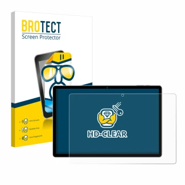 Front side of a product packaging with the brand logo BROTECT. Next to it is the device RUSHAR A140 14