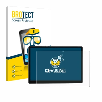 Front side of a product packaging with the brand logo BROTECT. Next to it is the device BEYNIVAN T181-EEA 14